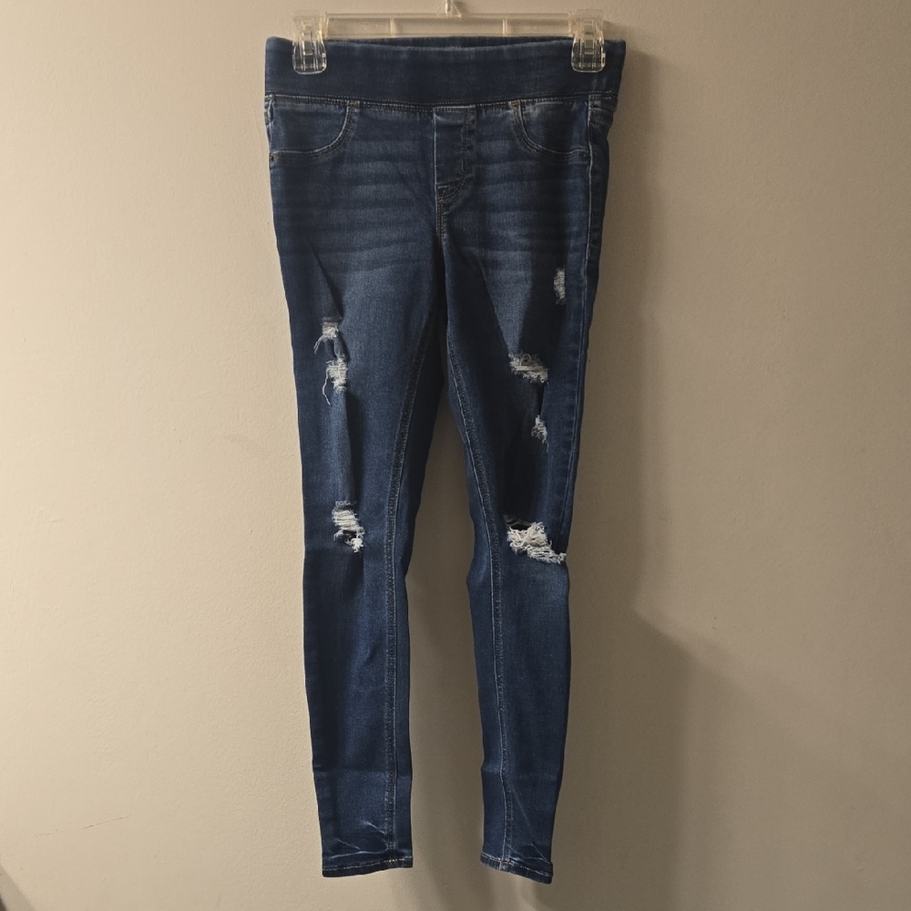 Old Navy Distressed Dark Blue Jeggings